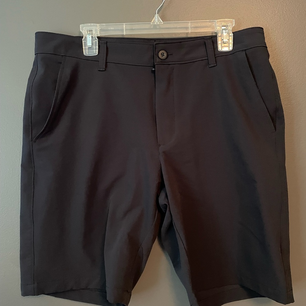 Under Armour Black Flat Front Performance Shorts - image 1